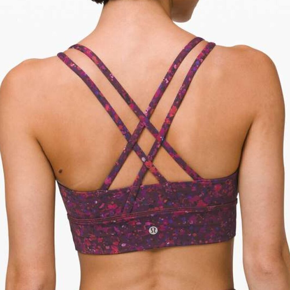 Lululemon Energy Bra Long Line *Lunar New Year - 4 Ornemental Floral Multi